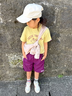 「たすき掛けコーデ」｜coume☆さん（キッズ・110cm）の夏コーディネート