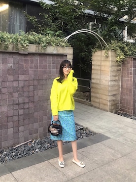 「PRADA（プラダ）のアイテム（スカート）」を使った、wenny111さん（レディース・163cm）の秋コーディネート