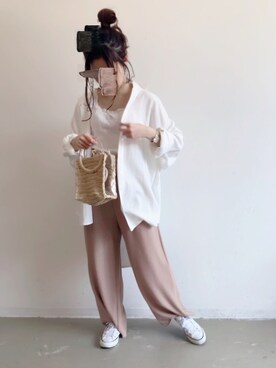 「平成最後のWEARISTAセンバツ」｜「アイテム（キャミソール）」を使った、ｎｏｎｏさん（レディース・149cm）の春コーディネート