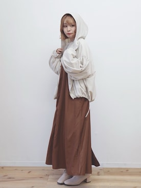 「アントマリーズ」｜「アイテム（マウンテンパーカー）」を使った、ｎｏｎｏさん（レディース・149cm）の秋コーディネート