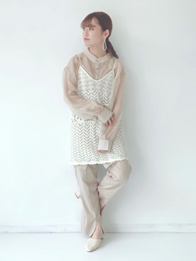 「flower」｜「アイテム（その他）」を使った、ｎｏｎｏさん（レディース・149cm）の春コーディネート