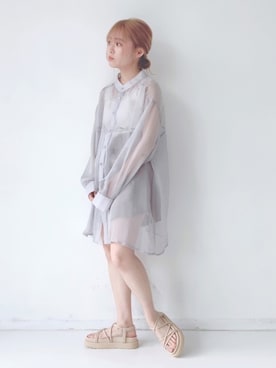 「EVOL(EVOL)」｜「アイテム（その他）」を使った、ｎｏｎｏさん（レディース・149cm）の夏コーディネート