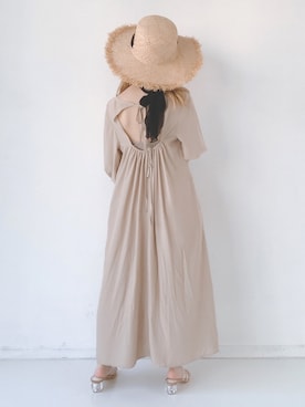 「VANNIE U（ヴァニーユー）のアイテム（帽子）」を使った、ｎｏｎｏさん（レディース・149cm）の夏コーディネート