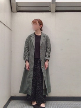「haco!（ハコ）のアイテム（その他アウター）」を使った、しいなさん（レディース・155cm）の春コーディネート