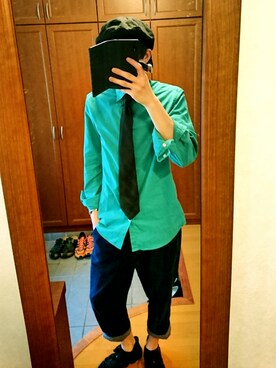 「UNKNOWN.（アンノウン）のアイテム（フォーマルスーツ/小物）」を使った、SHUGOさん（メンズ・171cm）の夏コーディネート