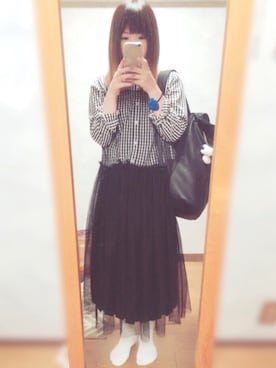 「H&M（エイチ・アンド・エム）のアイテム（ワンピース/ドレス）」を使った、おじいさんさん（レディース・157cm）の春コーディネート