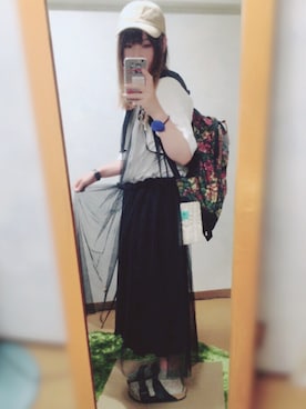 「H&M（エイチ・アンド・エム）のアイテム（ワンピース/ドレス）」を使った、おじいさんさん（レディース・157cm）の夏コーディネート