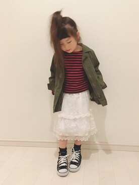 kii_memeさん（キッズ・100cm）の冬コーディネート