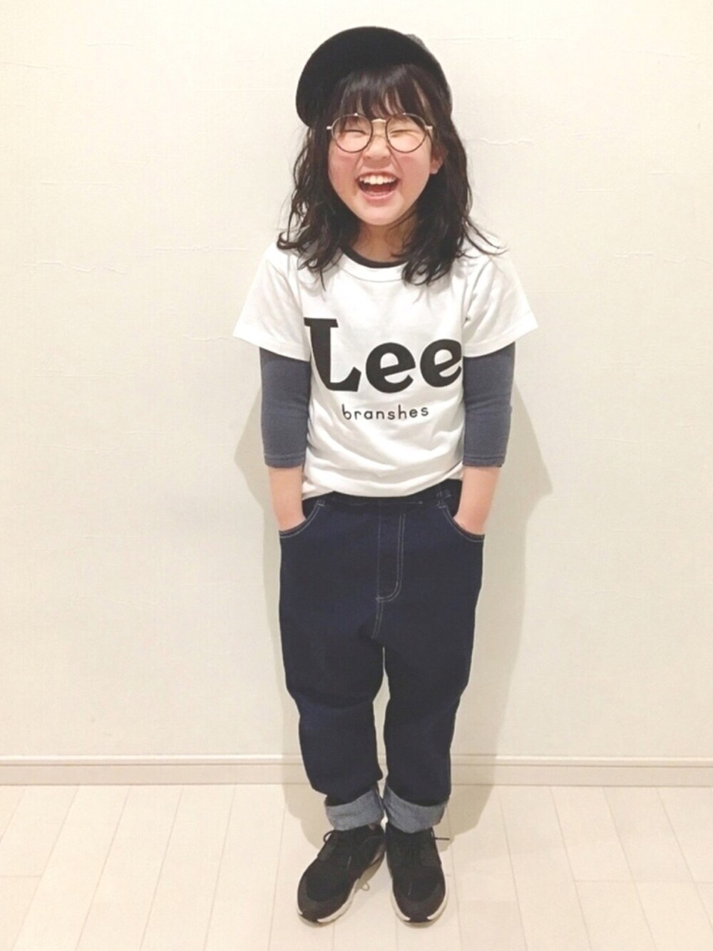 kii_memeさんの「【Lee×branshes】ロゴ半袖Tシャツ（BRANSHES）」を使ったコーディネート