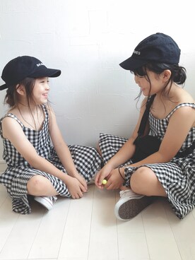 「RADCHAP（ラッドチャップ）のアイテム（ワンピース/ドレス）」を使った、kii_memeさん（キッズ・110cm）の夏コーディネート