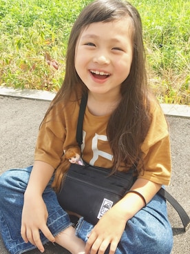 「Right-on（ライトオン）のアイテム（パンツ）」を使った、kii_memeさん（キッズ・110cm）の夏コーディネート