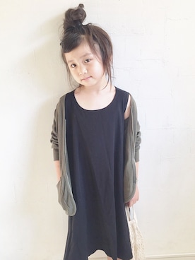 「BRANSHES（ブランシェス）のアイテム（ブルゾン）」を使った、kii_memeさん（キッズ・110cm）の夏コーディネート