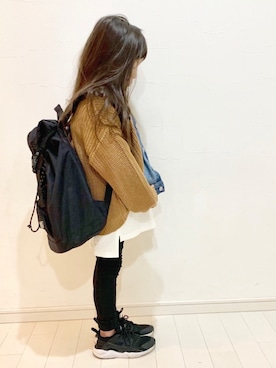「BRANSHES（ブランシェス）のアイテム（ジャケット/アウター）」を使った、kii_memeさん（キッズ・110cm）の冬コーディネート