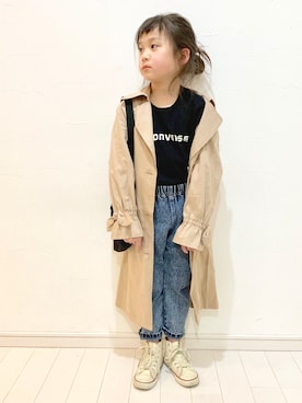 「BRANSHES（ブランシェス）のアイテム（その他アウター）」を使った、kii_memeさん（キッズ・110cm）の冬コーディネート