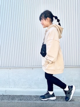 「DHOLIC（ディーホリック）のアイテム」を使った、kii_memeさん（キッズ・110cm）の春コーディネート