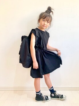 「RADCHAP（ラッドチャップ）のアイテム（ワンピース/ドレス）」を使った、kii_memeさん（キッズ・122cm）の夏コーディネート