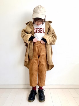 「SVEC（シュベック）のアイテム」を使った、kii_memeさん（キッズ・125cm）の秋コーディネート