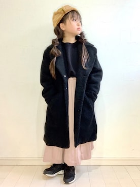 「RADCHAP（ラッドチャップ）のアイテム（帽子）」を使った、kii_memeさん（キッズ・125cm）の秋コーディネート