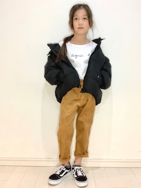 「RADCHAP（ラッドチャップ）のアイテム（ジャケット/アウター）」を使った、kii_memeさん（キッズ・125cm）の秋コーディネート