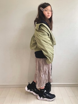 「BRANSHES（ブランシェス）のアイテム（その他アウター）」を使った、kii_memeさん（キッズ・130cm）の冬コーディネート