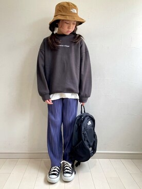 「RAT EFFECT（ラットエフェクト）のアイテム」を使った、kii_memeさん（キッズ・130cm）の冬コーディネート