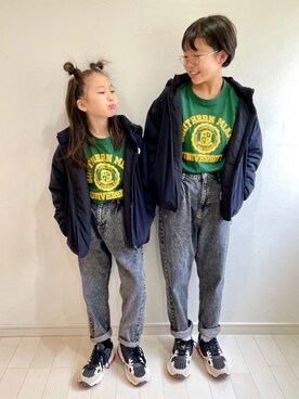 kii_memeさん（キッズ・130cm）の冬コーディネート