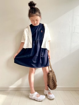 「MACKINTOSH PHILOSOPHY（ﾏｯｷﾝﾄｯｼｭ ﾌｨﾛｿﾌｨｰ）のアイテム」を使った、kii_memeさん（キッズ・130cm）の春コーディネート