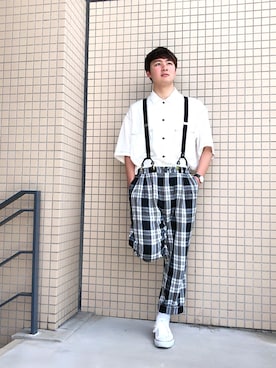 「ステッチ」｜いのこさん（メンズ・169cm・10代）の春コーディネート