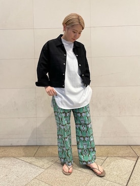 「ASTRAET（アストラット）のアイテム（ジャケット/アウター）」を使った、田伏　希望さん（レディース・156cm）の春コーディネート