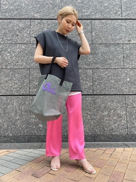 「ASTRAET（アストラット）のアイテム（スウェット）」を使った、田伏　希望さん（レディース・156cm）の春コーディネート
