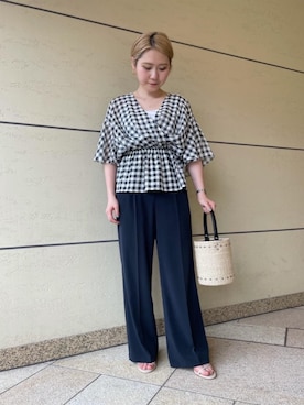 「UNITED ARROWS（ユナイテッドアローズ）のアイテム（タンクトップ）」を使った、田伏　希望さん（レディース・156cm）の春コーディネート