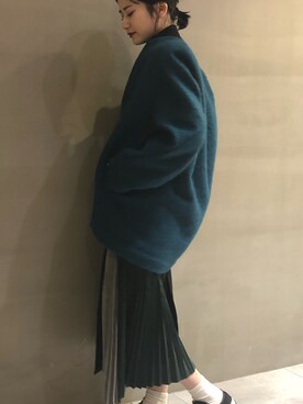 「ELENDEEK」｜「アイテム（ブルゾン）」を使った、ELENDEEK阪急うめだ店さん（レディース・160cm）の冬コーディネート
