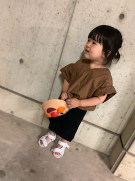 「おとなコーデ」｜❁︎ ま の ❁︎さん（キッズ・90cm）の夏コーディネート