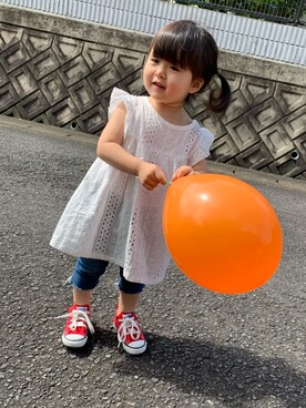 「babygap」｜「アイテム（その他）」を使った、❁︎ ま の ❁︎さん（キッズ・90cm）の夏コーディネート