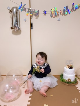 「産まれてきてくれてありがとう」｜❁︎ ま の ❁︎さん（キッズ・90cm）の秋コーディネート
