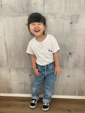 「お揃い」｜「アイテム（その他）」を使った、❁︎ ま の ❁︎さん（キッズ・100cm）の夏コーディネート