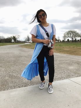 「ALDO（アルド）のアイテム（サンダル）」を使った、BrightmornHerさん（レディース・153cm）の春コーディネート