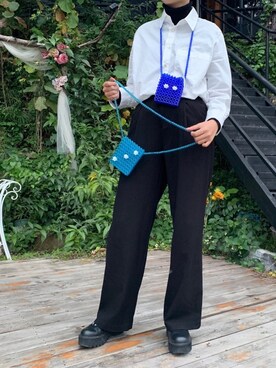 「原创自制PeaceWishesのアイテム（ショルダーバッグ、その他）」を使った、PeaceWishesさん（レディース）の春コーディネート