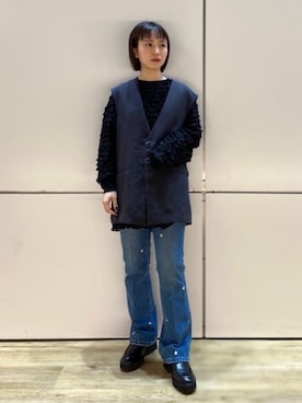 土屋　美月さん（レディース・156cm）の冬コーディネート