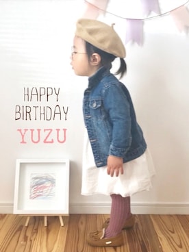「静岡キッズ」｜「アイテム（その他）」を使った、˙˳⋆﻿୨୧あい୨୧˙˳⋆﻿さん（キッズ・90cm）の秋コーディネート