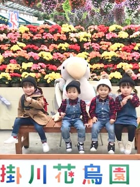 「静岡キッズ」｜˙˳⋆﻿୨୧あい୨୧˙˳⋆﻿さん（キッズ・90cm）の冬コーディネート