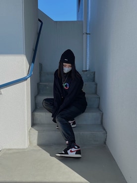 「CODY SANDERSON（コディサンダーソン）のアイテム」を使った、yuri (ゆり)さん（レディース・164cm）の冬コーディネート