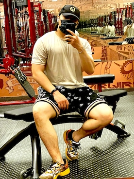 「fitness」｜愛羅武勇さん（メンズ・176cm）の夏コーディネート