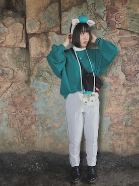 「2018マイベストコーデ」｜「アイテム（アナログ腕時計）」を使った、ゆんちゃんさん（レディース・154cm）の秋コーディネート