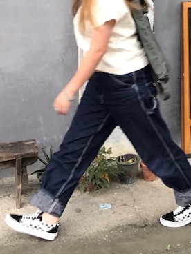 「BLUE BLUE（ブルーブルー）のアイテム（パンツ）」を使った、kidberryさん（レディース・167cm）の夏コーディネート