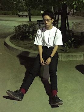 「DUPPIES（ダッピーズ）のアイテム」を使った、ゆうやさん（メンズ・174cm）の夏コーディネート