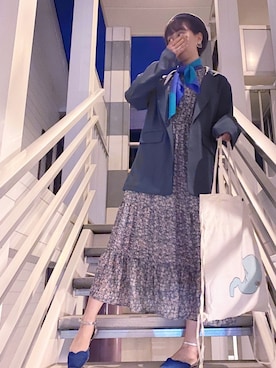 「ORiental TRaffic(ORiental TRaffic)」｜「アイテム（ハンチング/ベレー帽）」を使った、えみりさん（レディース・162cm）の春コーディネート