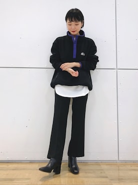 「CAMP7（キャンプセブン）のアイテム」を使った、suchanさん（レディース・158cm）の秋コーディネート