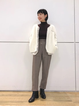 「Champion（チャンピオン）のアイテム（ブルゾン）」を使った、suchanさん（レディース・158cm）の秋コーディネート