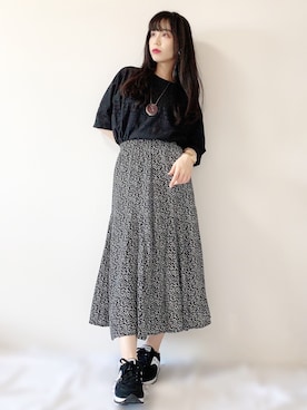 「CABANE de ZUCCa（カバンドズッカ）のアイテム」を使った、まーみんさん（レディース・160cm）の夏コーディネート